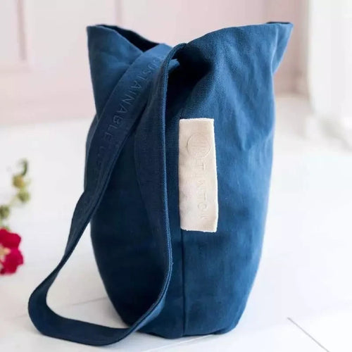 Tintok Mira Canvas Tote Bag- Dark Denim