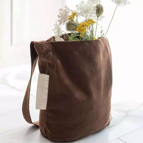 Tintok Mira Canvas Tote - Brown