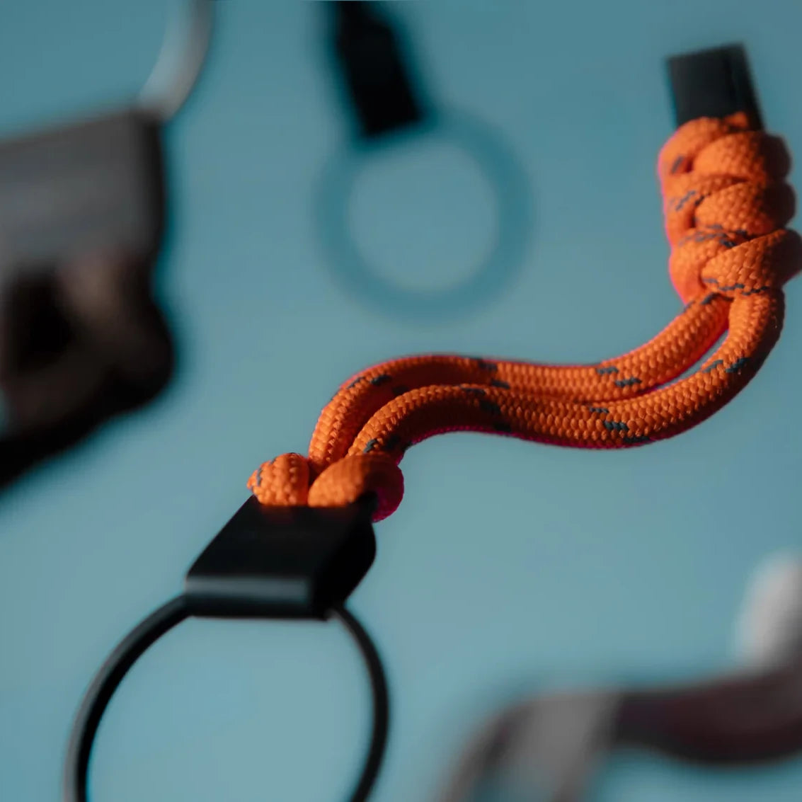 Orbitkey Urban Cord Keychain -orange så fin!