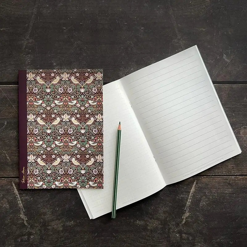Koustrup&Co noteshæfte med William Morris motiv