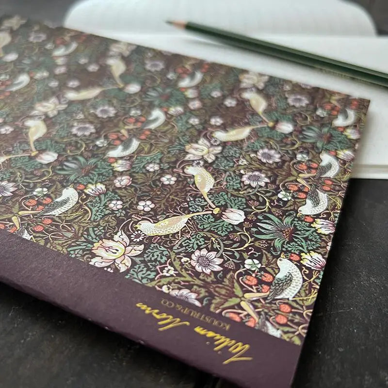 Koustrup&Co noteshæfte med William Morris motiv