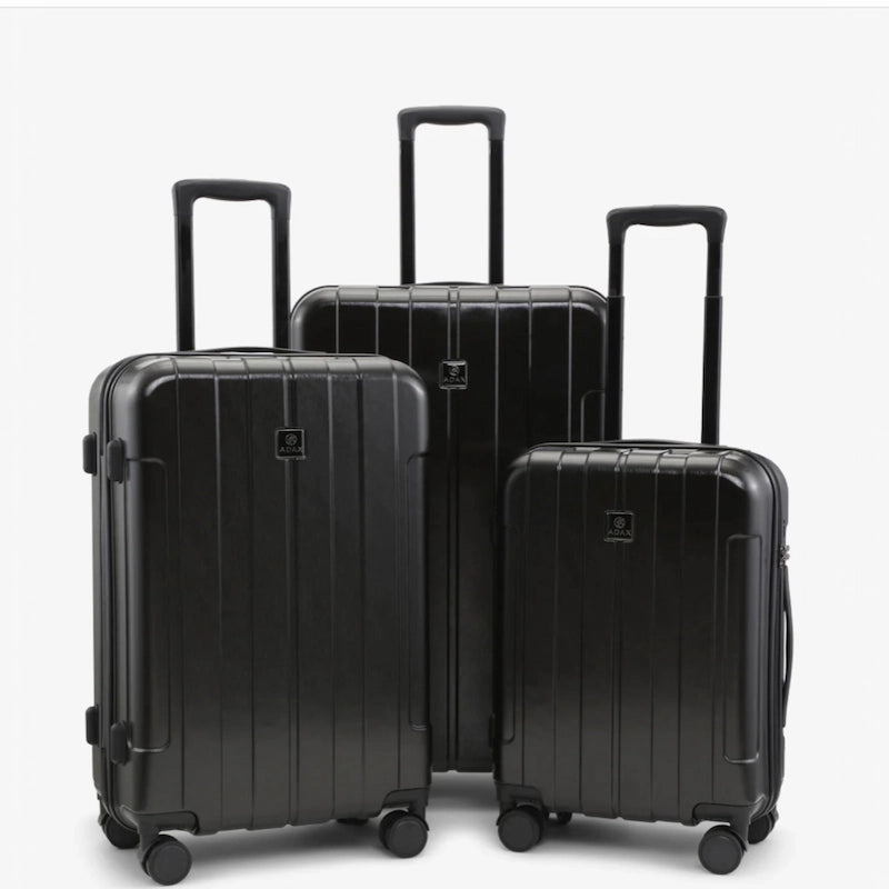 Adax set med tre kuffertstørrelser i sort