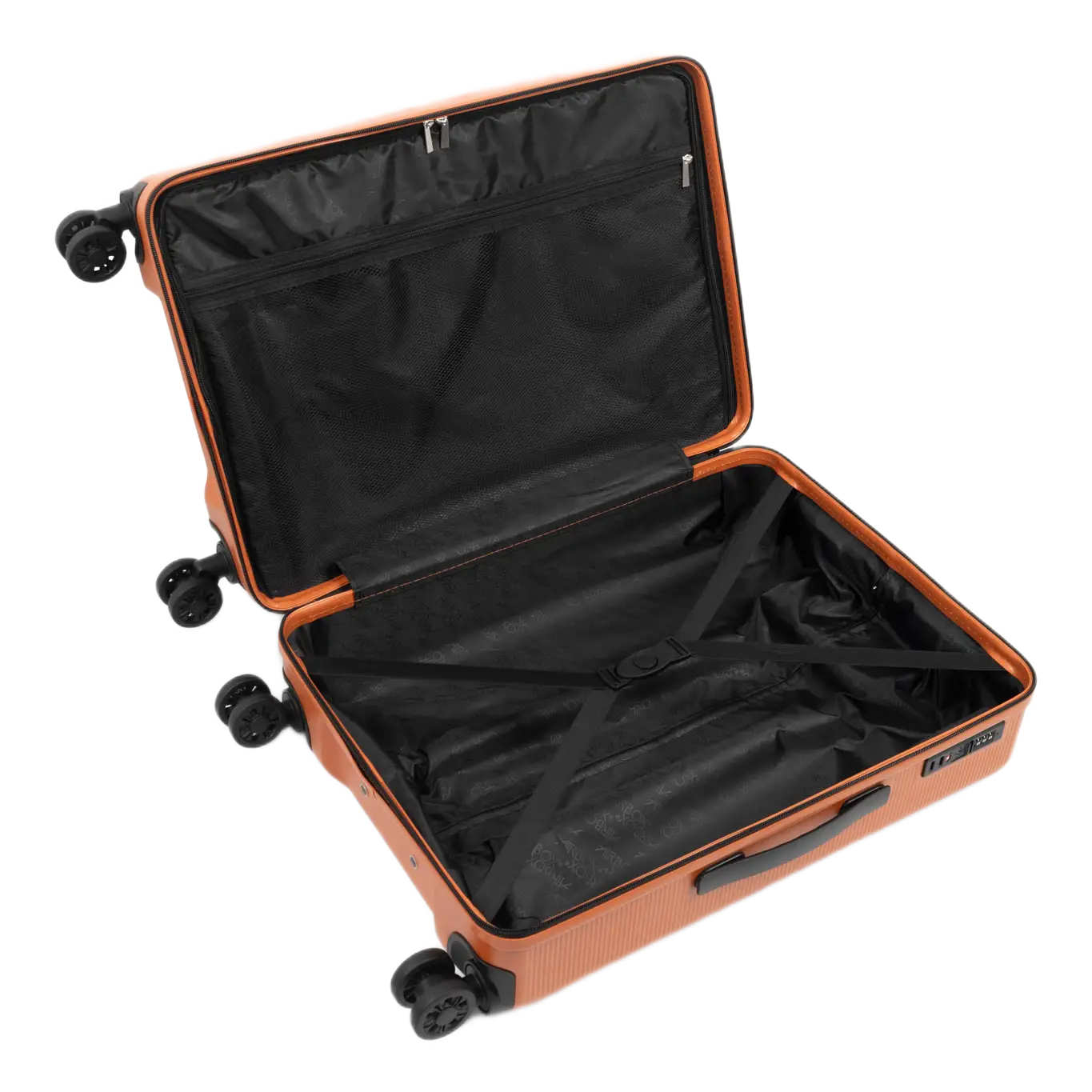 Airbox AZ26 Mellemtor Orange kuffert, åben