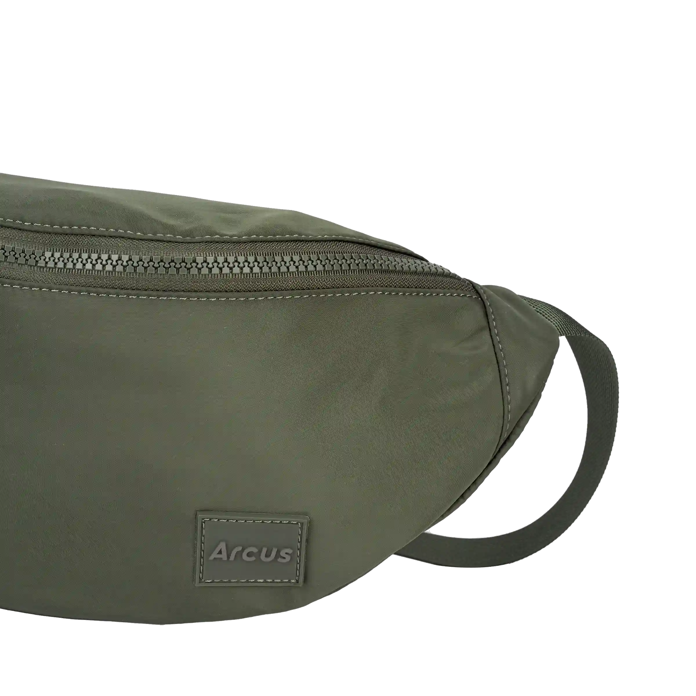 Arcus Army green bumbag, detalje