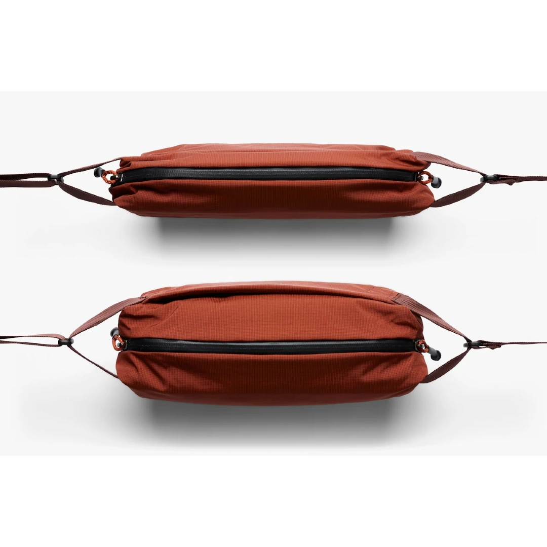 Bellroy lite sling clay, med og uden indhold
