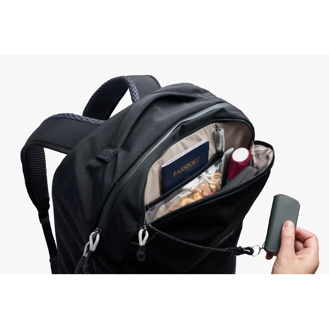 bellroy travel pack 30 liter sort, toplomme
