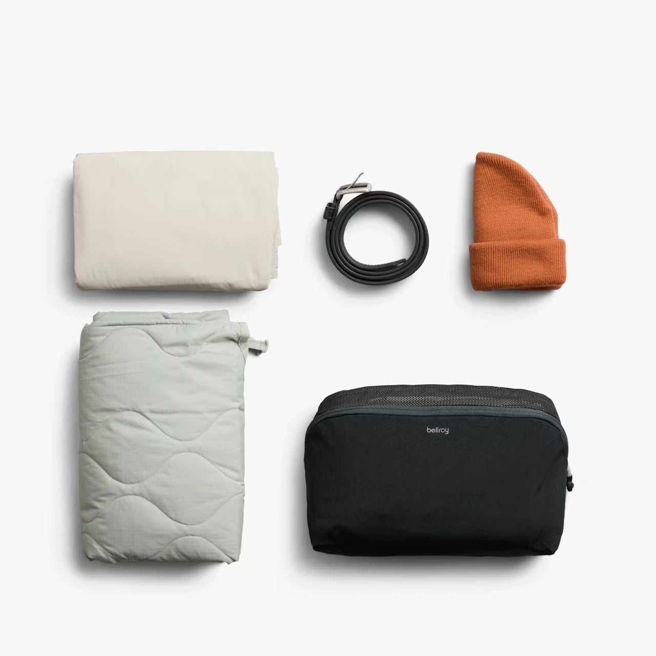 Bellroy lite packing cube 6L sort, med muligt indhold