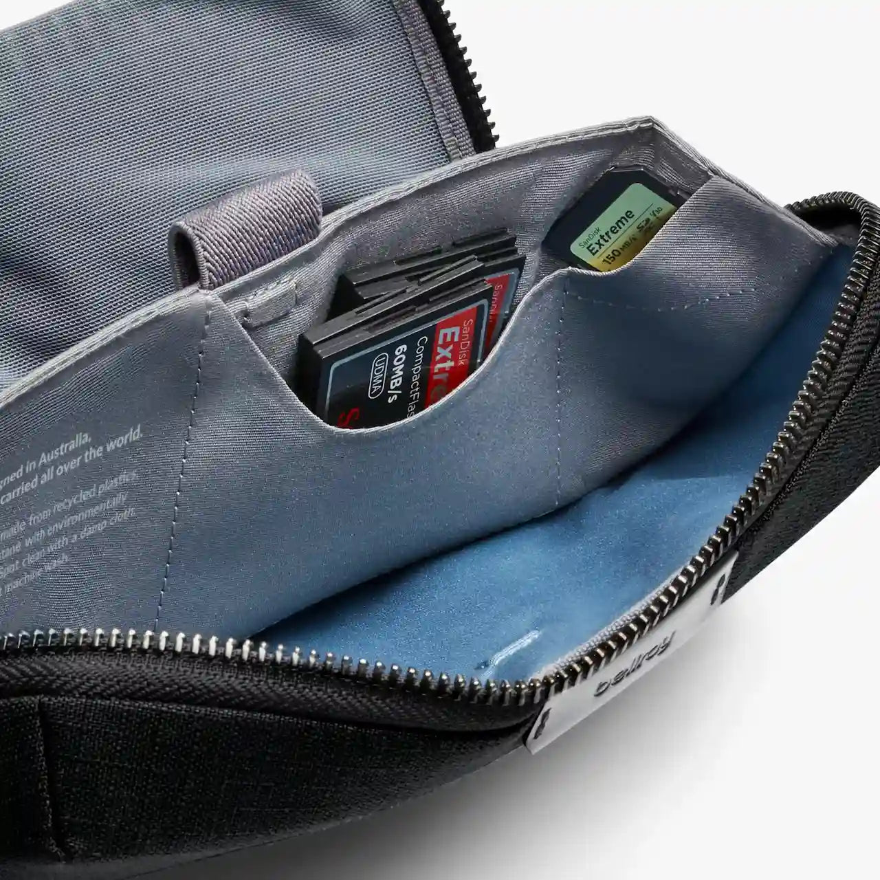Bellroy sort techkit med grafikkort