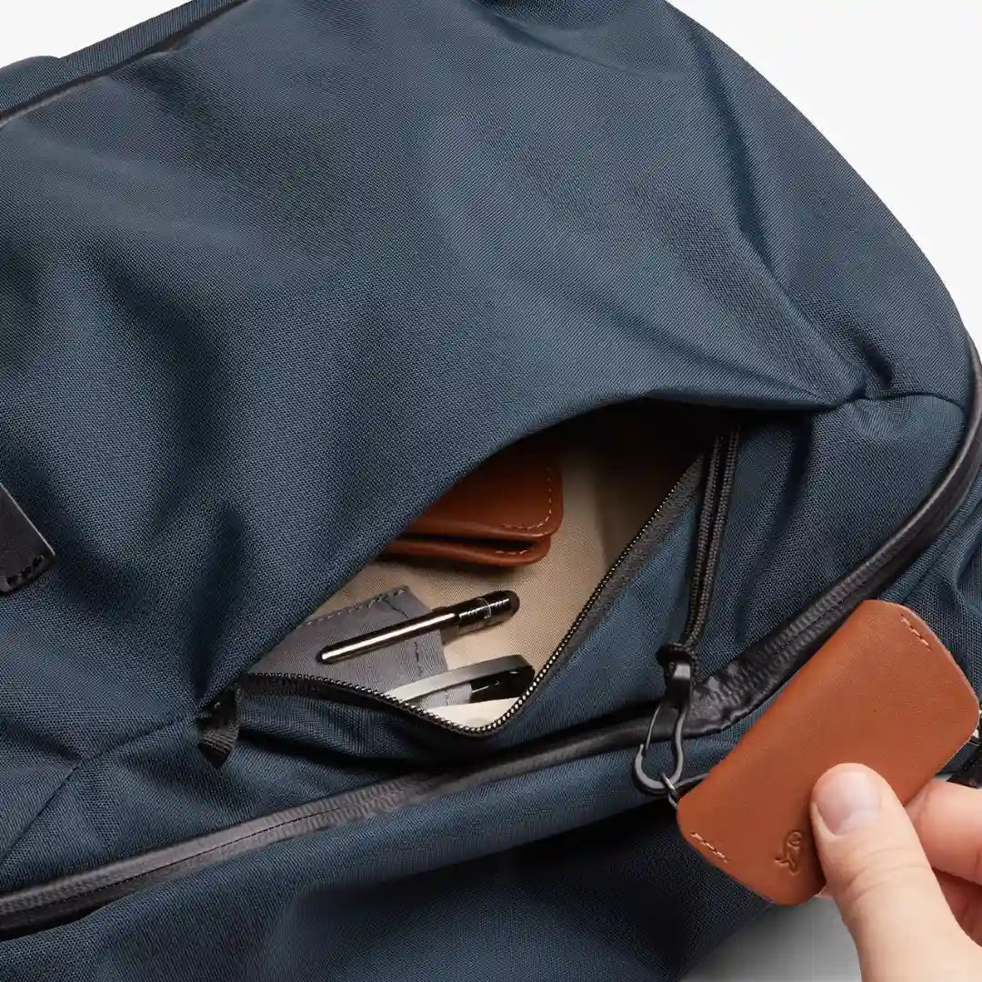 Bellroy transit workpack 20 liter, mørkeblå nightsky, med nøgleholder