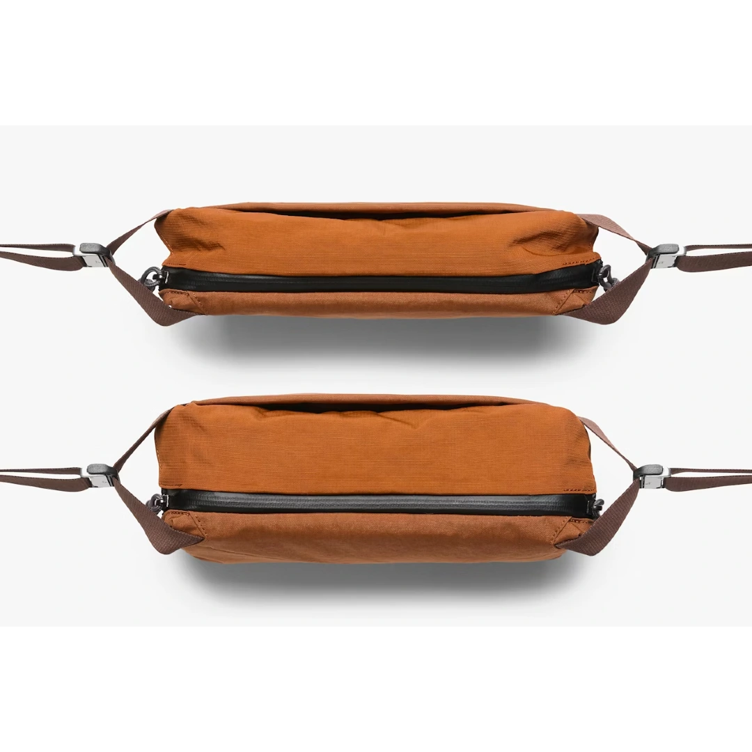 Bellroy Venture sling 6 l Bronze, med og uden indhold