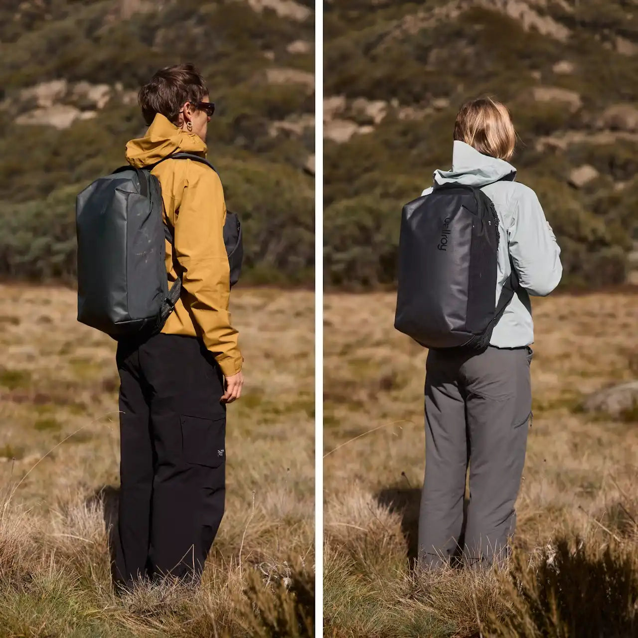 Bellroy Venture Grab Pack Sort  på mand og kvinde