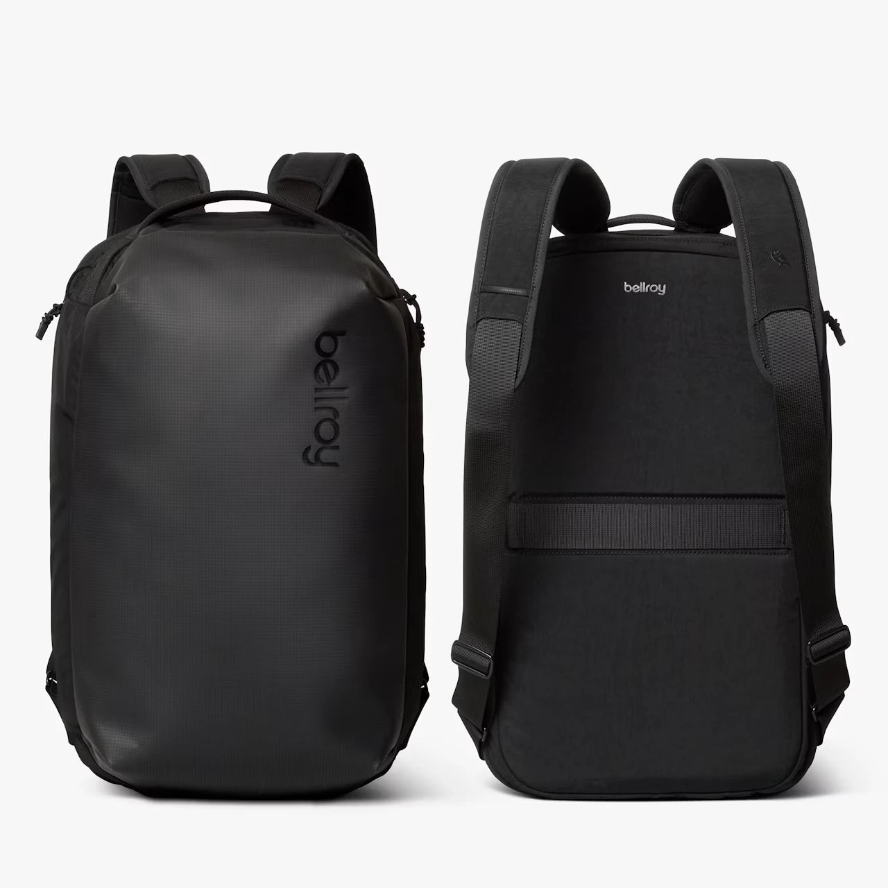 Bellroy Venture Grab Pack Sort,forfra og bagfra 