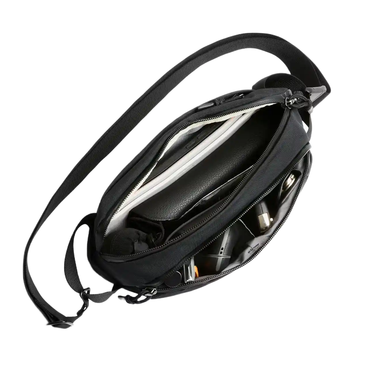 Bellroy venture sling 2,5 l sort, åben