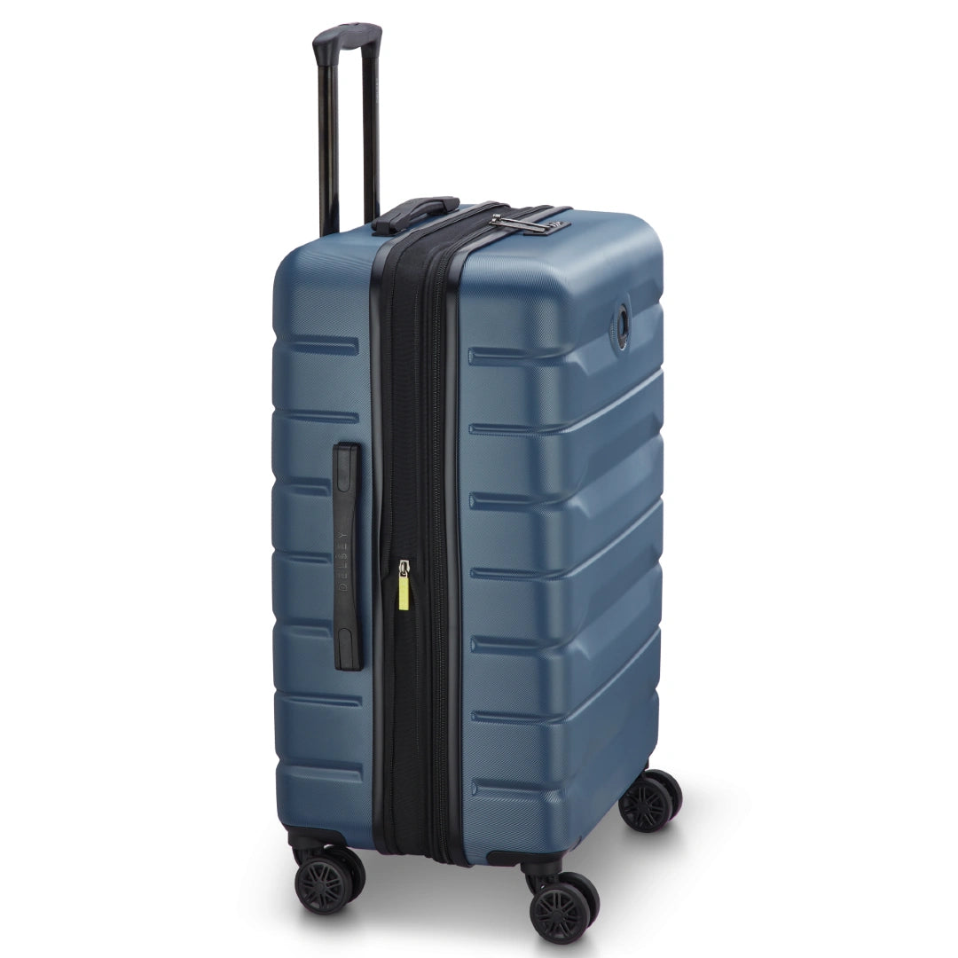 Delsey Air Amour 68 cm Medium Kuffert, blå, fra siden