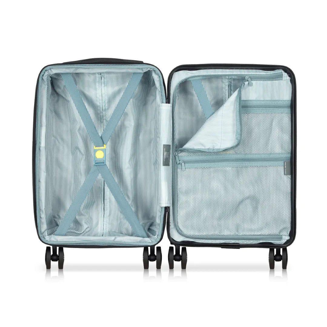 Delsey Air Armour Kabinekuffert 55 cm grøn, åben
