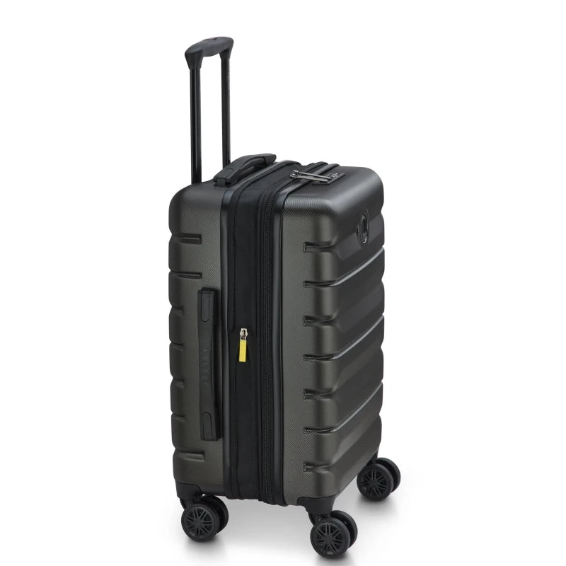 Delsey Air Armour Kabinekuffert 55 cm Sort, fra siden
