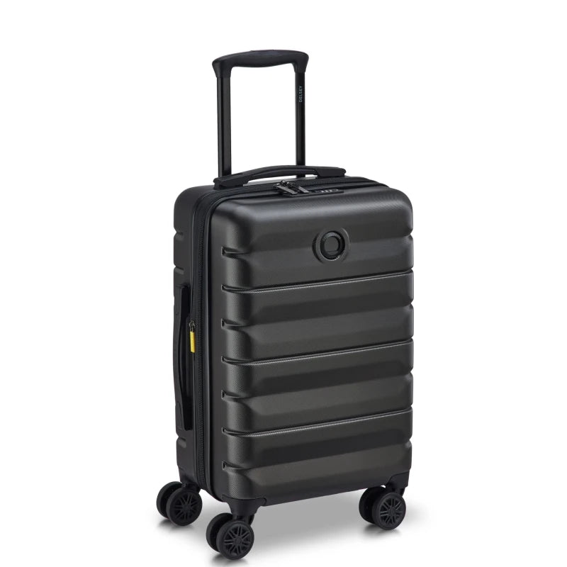 Delsey Air Armour Kabinekuffert 55 cm Sort, skråt forfra