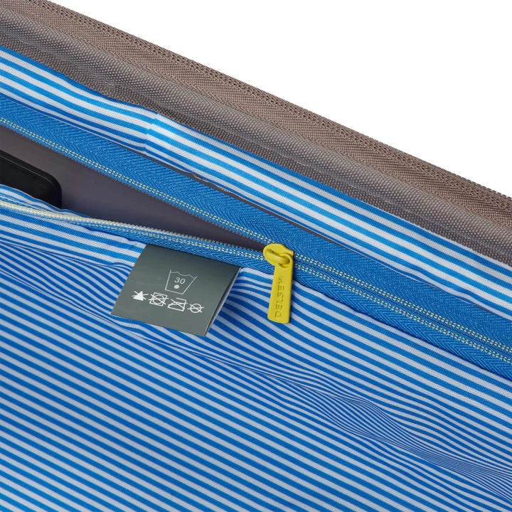 Delsey Lutece stor brun 76 cm kuffert, indvendig detalje