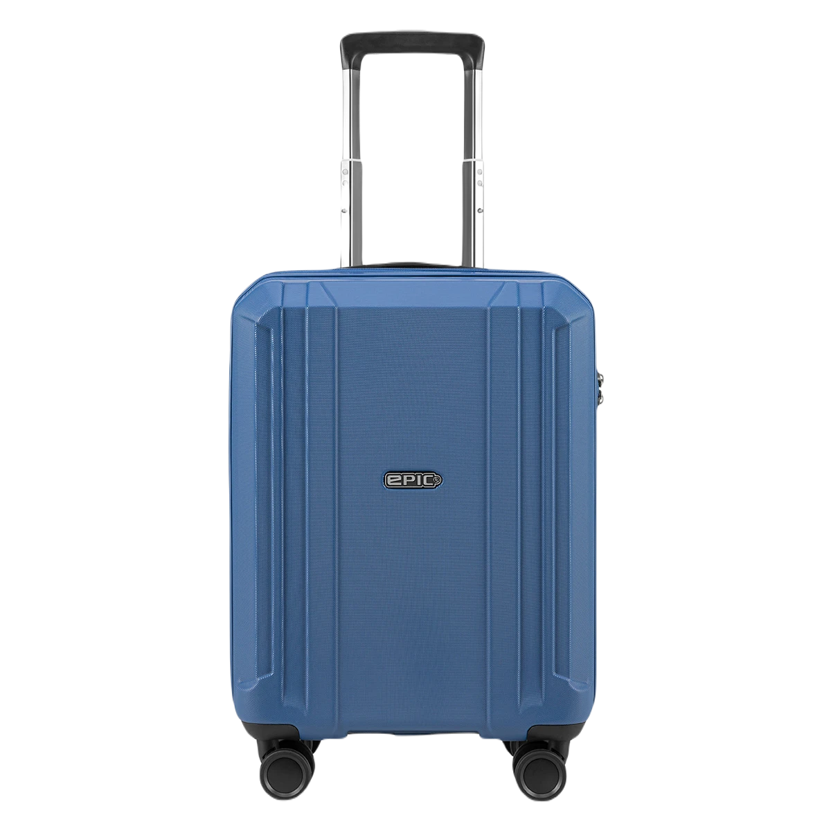 Epic kuffert, airwave neo, blå, håndbagage størrelse, set forfra