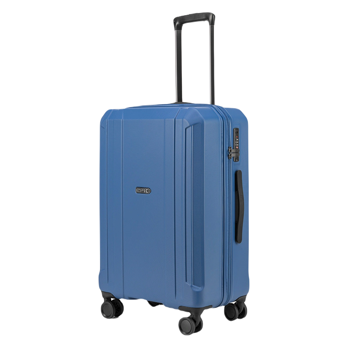 Epic Airwave Neo kuffert blå i medium størrelse, set i profil
