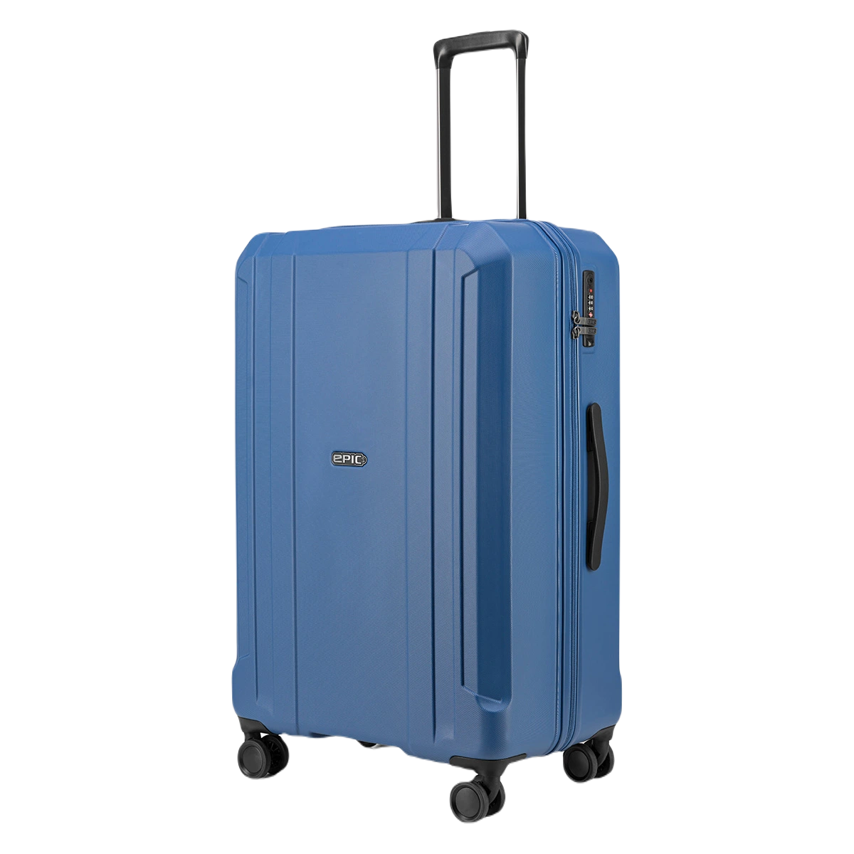 epic airwave neo blå kuffert 75cm, set i profil