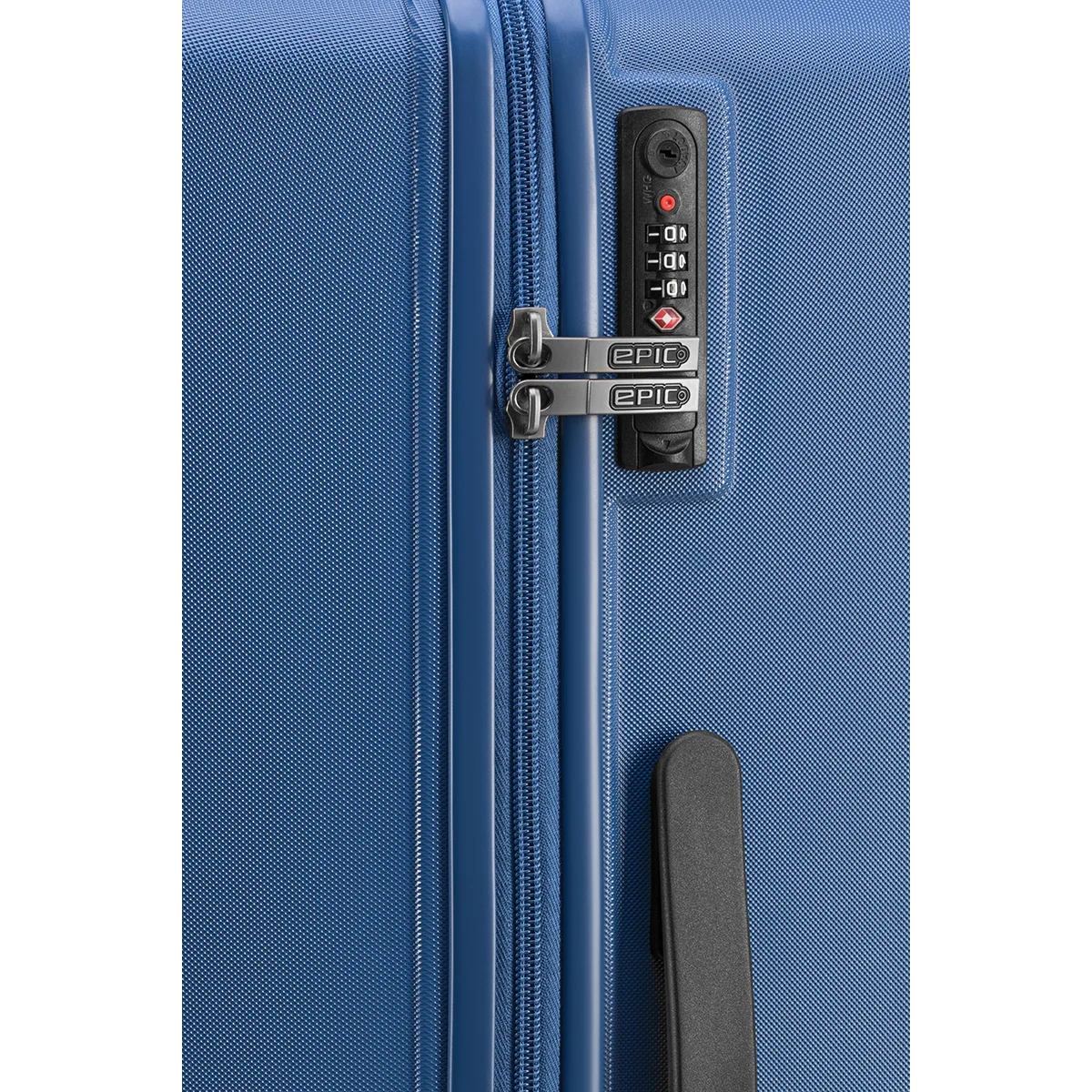 epic airwave neo blå kuffert 75cm, tsa lås