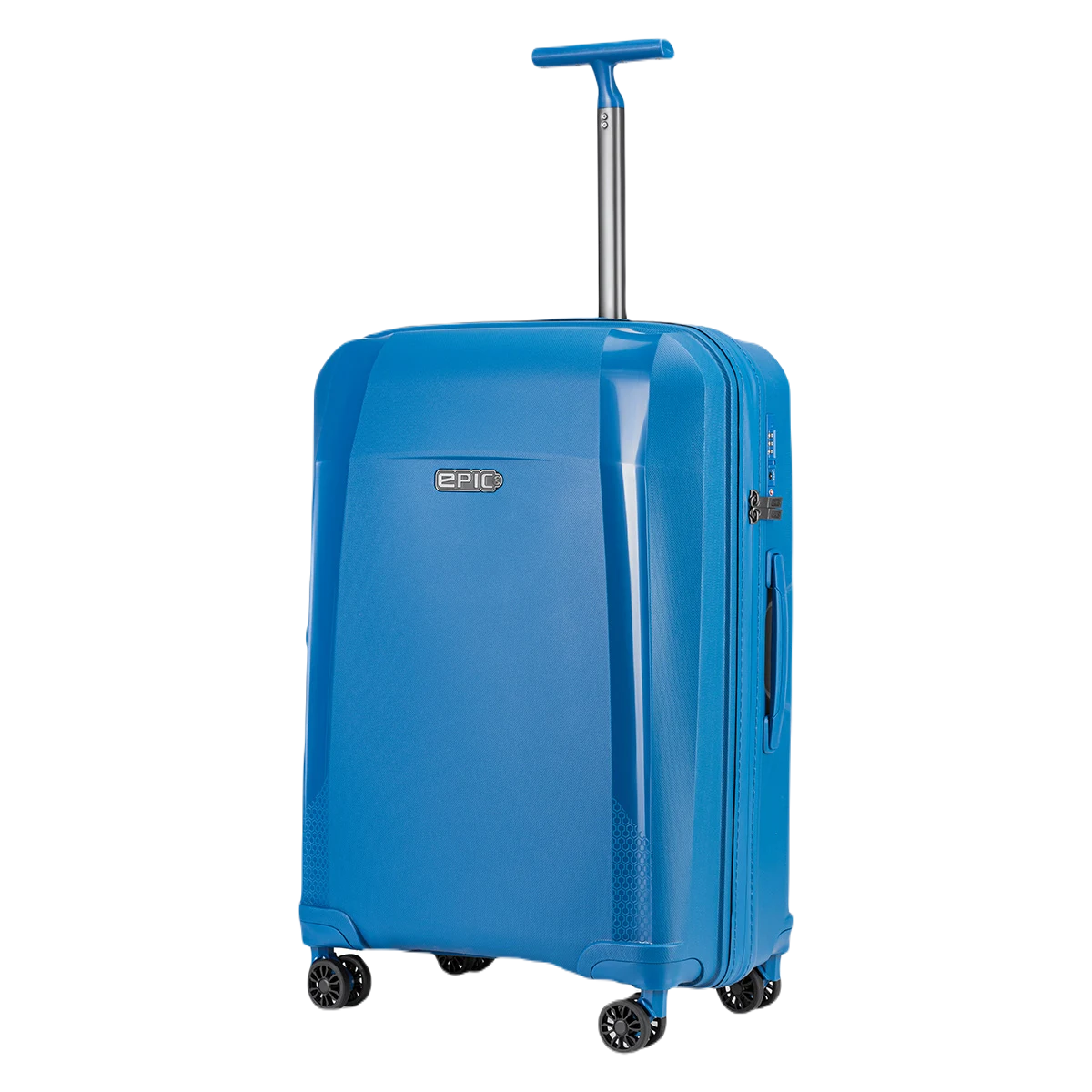 Epic Phantom SL blå kuffert medium (65cm), set i profil