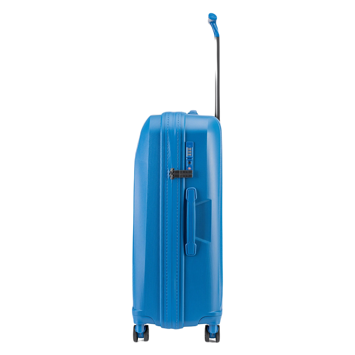 Epic Phantom SL blå kuffert medium (65cm), set fra siden