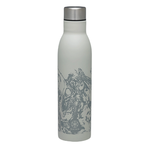 Gaiam Yoga Easy Grip Drikkedunk 740 ml - Lava Grey