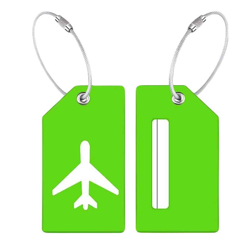 grønt silikone kuffertmærke
