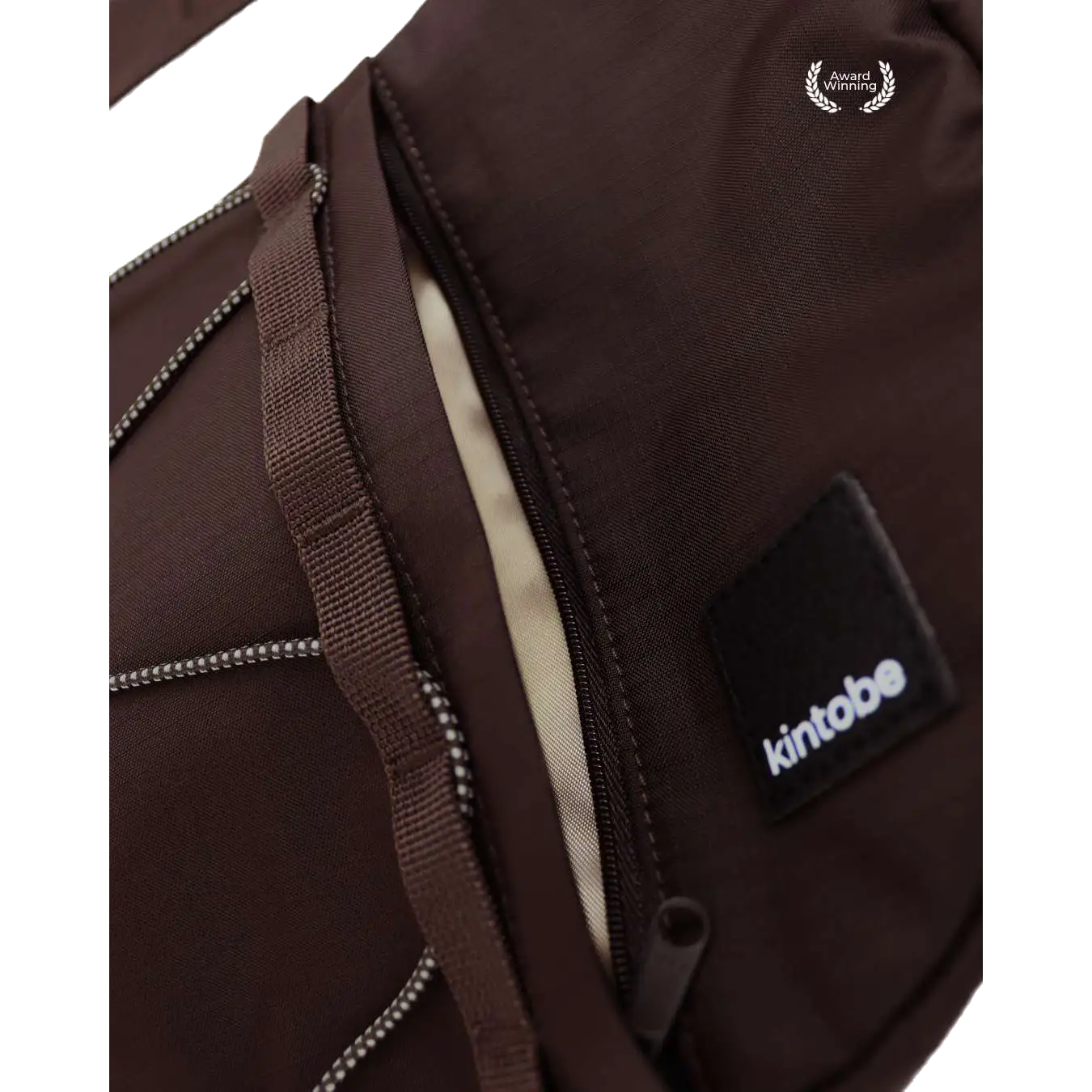 Kintobe Haze  taske  i farven downtown mocha, detalje