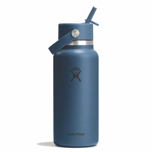 Hydroflask Wide Mouth with flex Straw cap,  946 ml - Harbour Blue