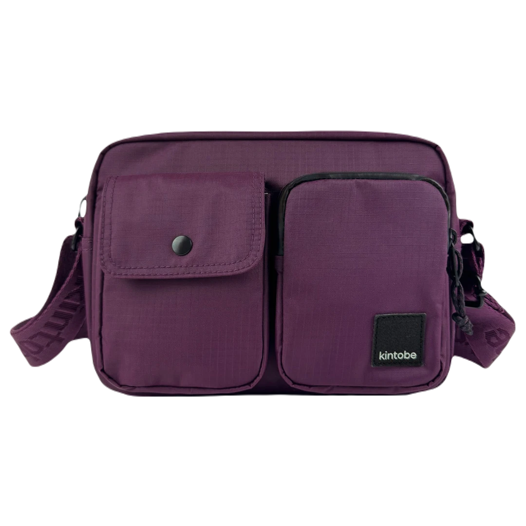 kintobe mils crossbody deep aubergine