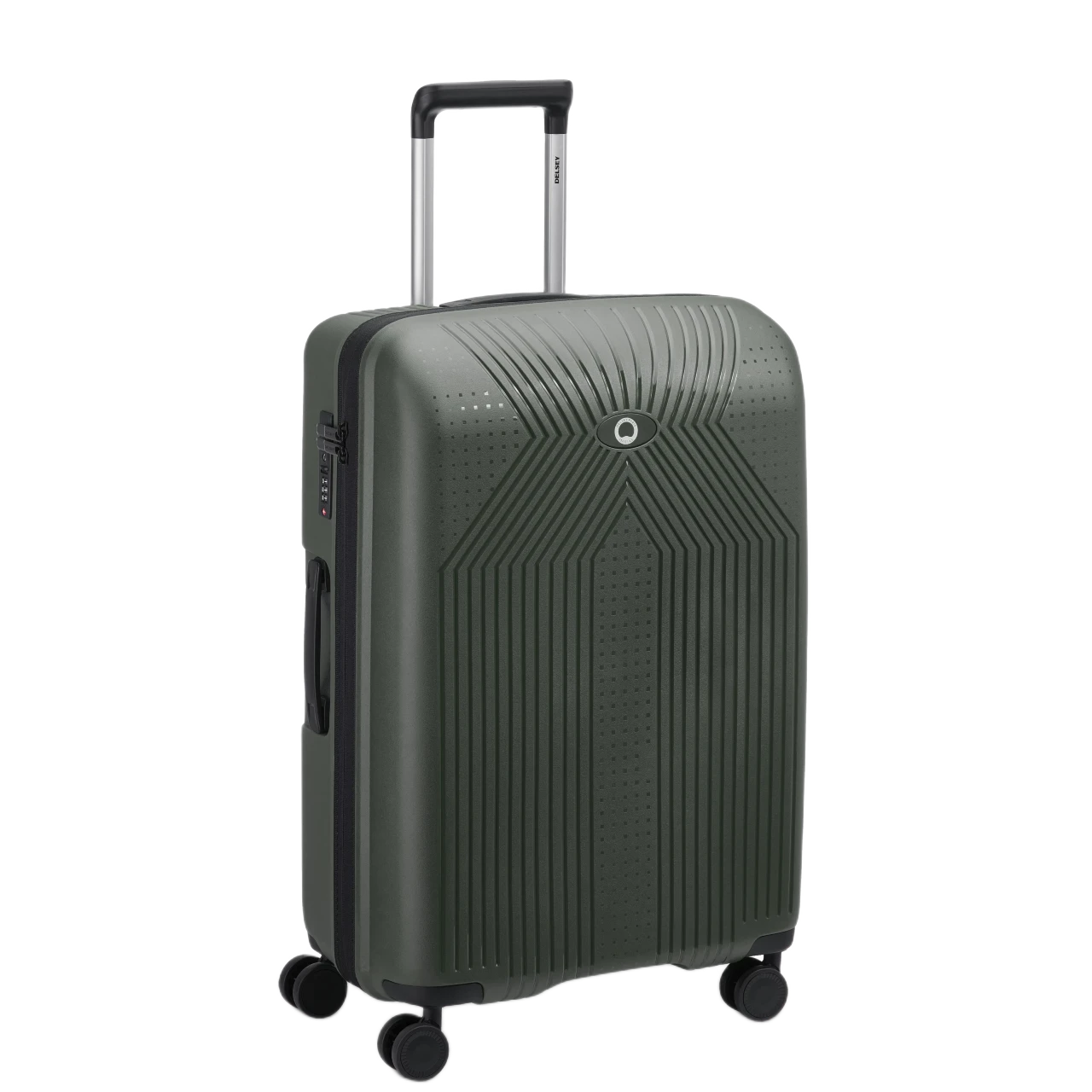 Delsey Ordener medium 66 cm grøn kuffert, TheTraveller