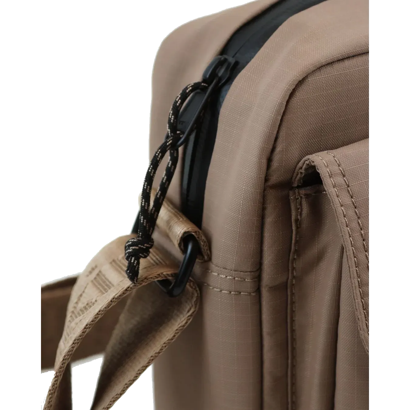 kintobe miles taupe crossbody taske, lynlås