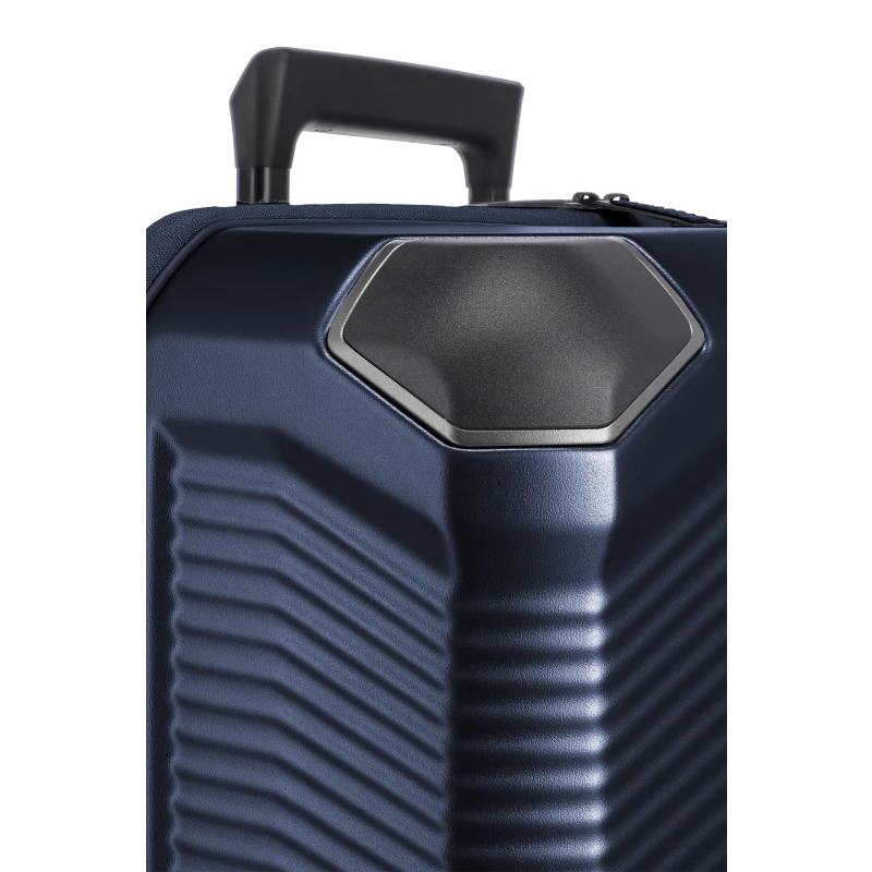 travelite millennium stor navy kuffert, hjørne