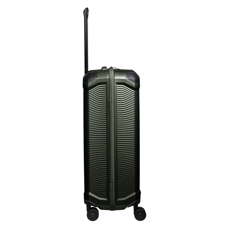travelite millenium stor grøn kuffert, fra siden