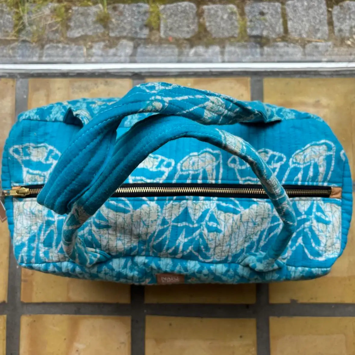 blå narikind lille rejsetaske