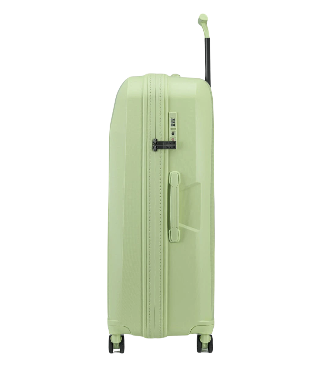 Epic Phantom limegrøn kuffert fra siden