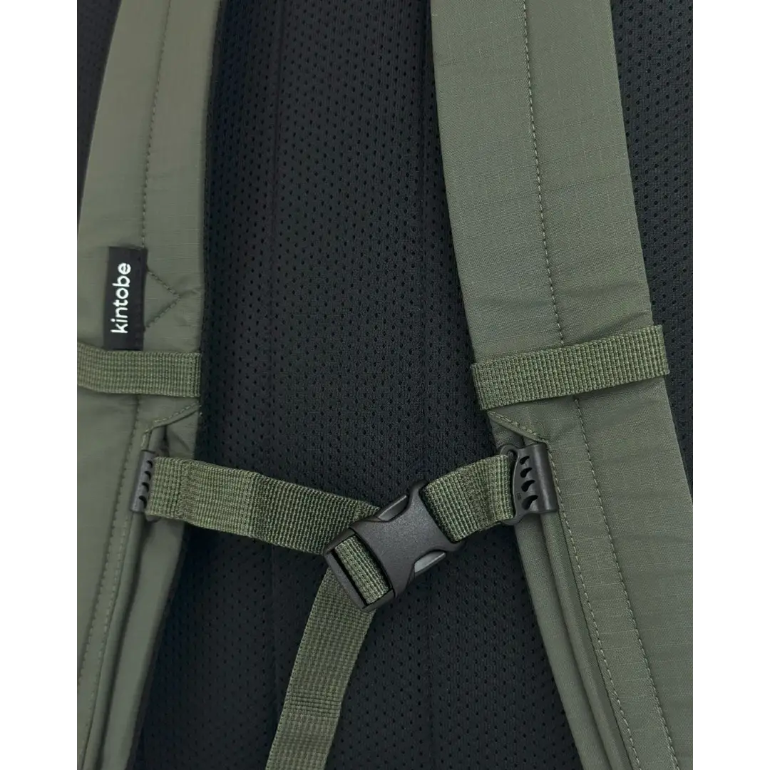 Kintobe rolltop rygsæk Rio Zen Green, sæler og strop