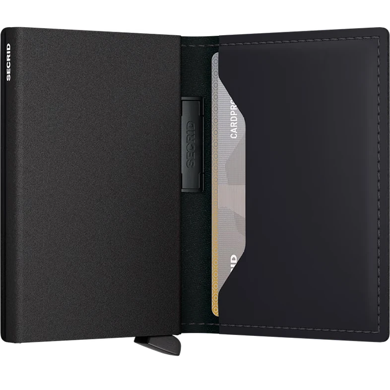 Secrid Band Wallet Matte Black,  åben