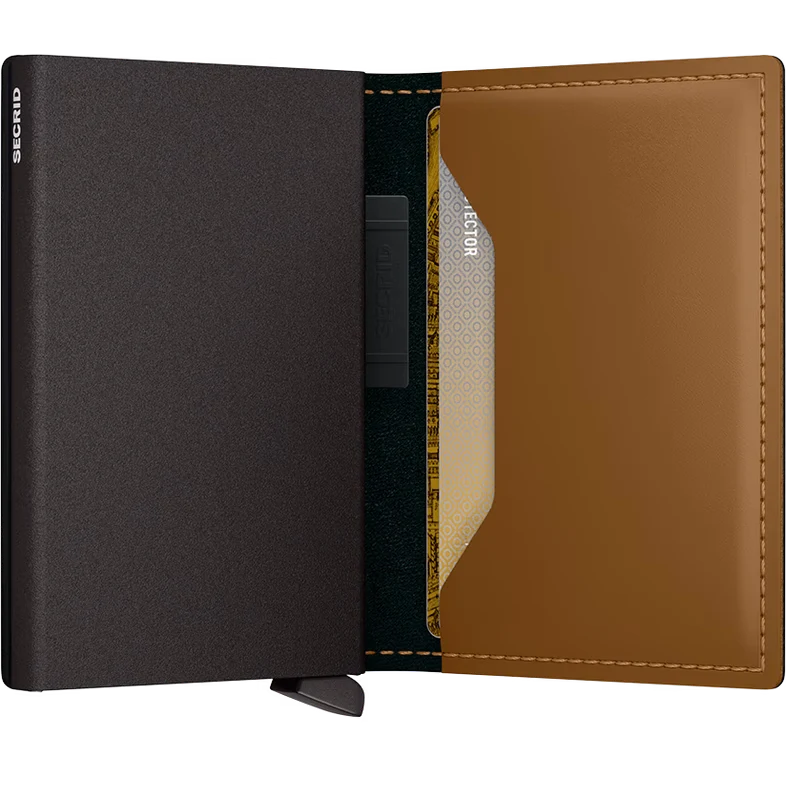 Secrid Band Wallet Matte Toffee, åben
