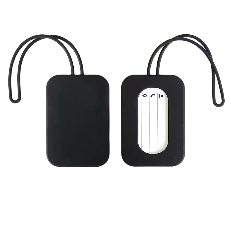 Sort silikone kuffertmærke